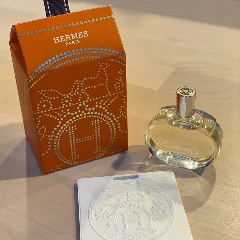 Hermès Barenia Holiday Ornament with Mini Perfume and Ceramic Diffuser
